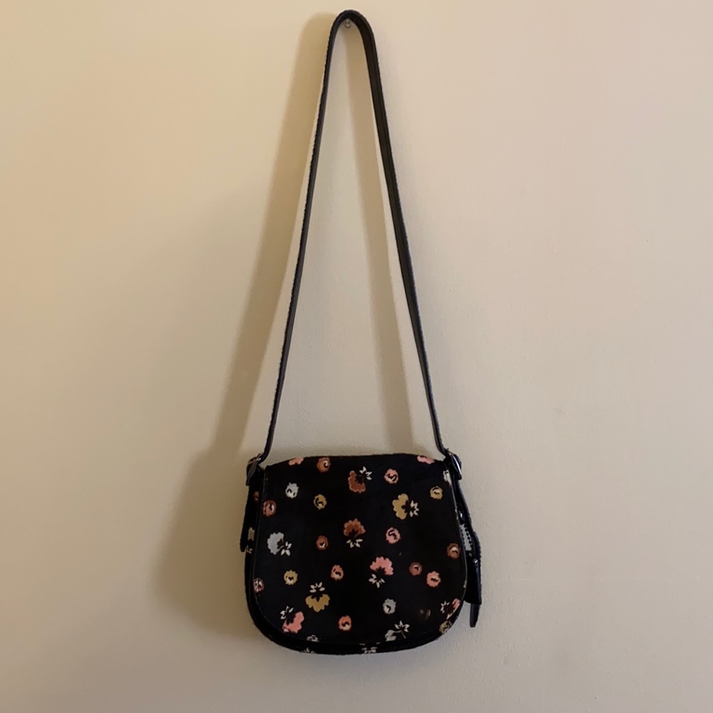 Coach calf hair handbag